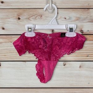 La senza pink lace sexy lingerie panty